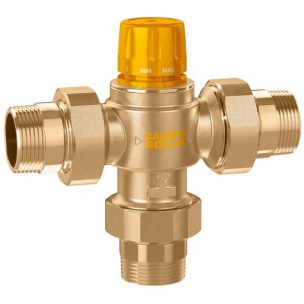 Miscelatore termostatico 1 pollice 35-65u00b0C per impianti solari Caleffi 252160