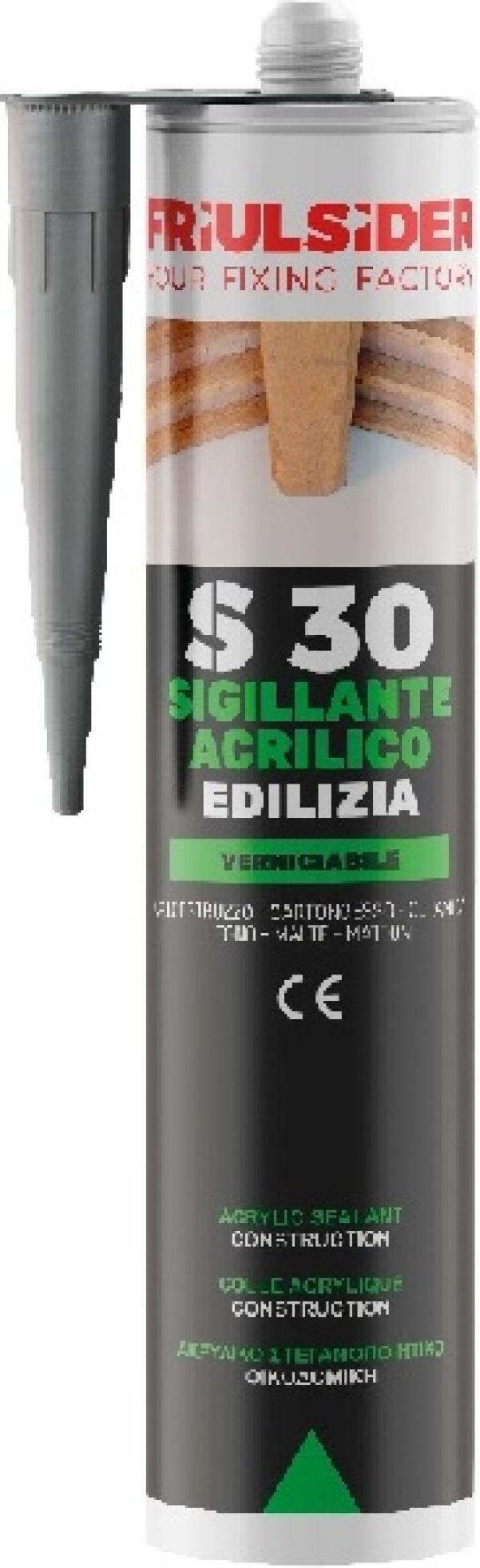 Sigillante acrilico edilizia bianco ral9010 310 ml Friulsider S3001