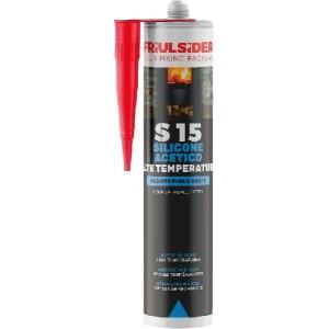 Silicone acetico alte temperature nero 310 ml  s1590