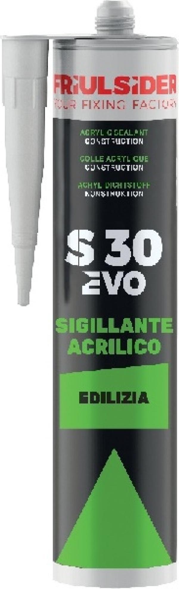 Sigillante acrilico bianco S30 EVO Edilizia Friulsider S3001E