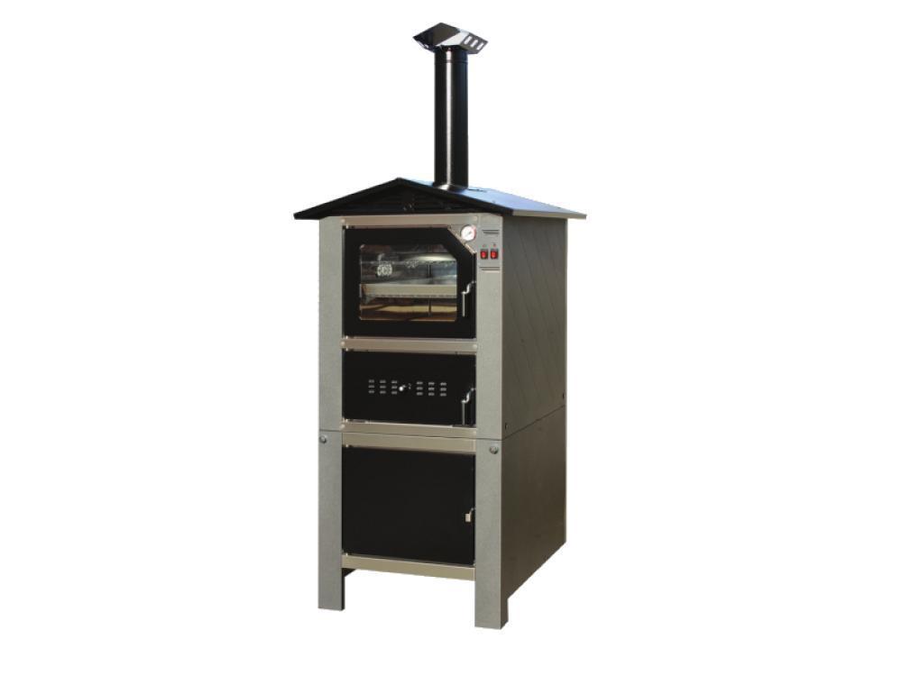 Forno a legno da esterno verniciato grigio Geos 80 Tafer GS80-EST2-V2-C