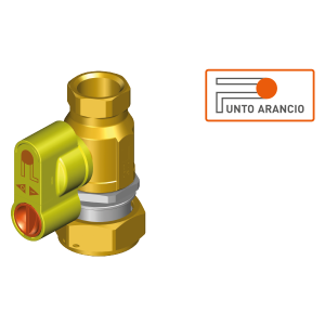 Valvola di intercettazione gas punto arancio dn 25 dir f1x1 bf g2  g2430b0400