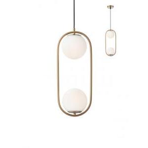 Lampadario a sospensione 1 luce colore oro opaco nina redo 012626