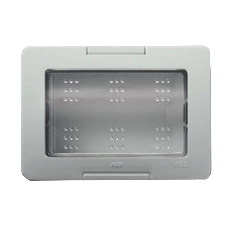 Placca montaggio a incasso IP55 3 moduli Abb Chiara 2CSK3355CH