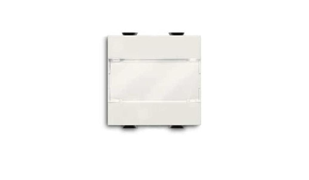 Pulsante con portanome 1P 16 A NA 2 moduli Abb Chiara 2CSK1031CH