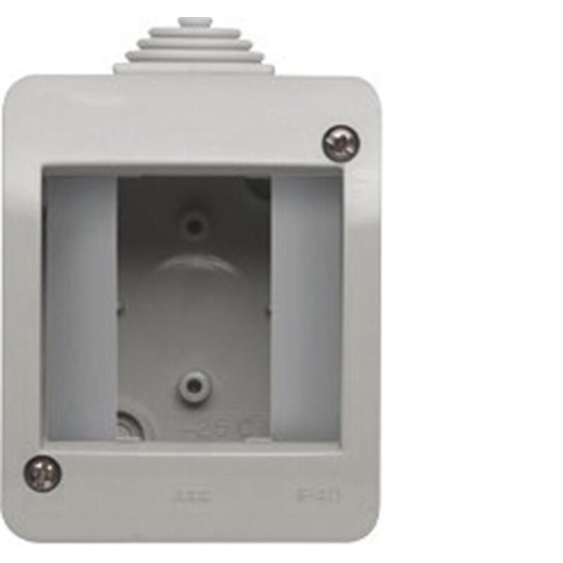 Contenitore da parete IP40 1 posto 2 moduli Abb Chiara 2CSK2140CH