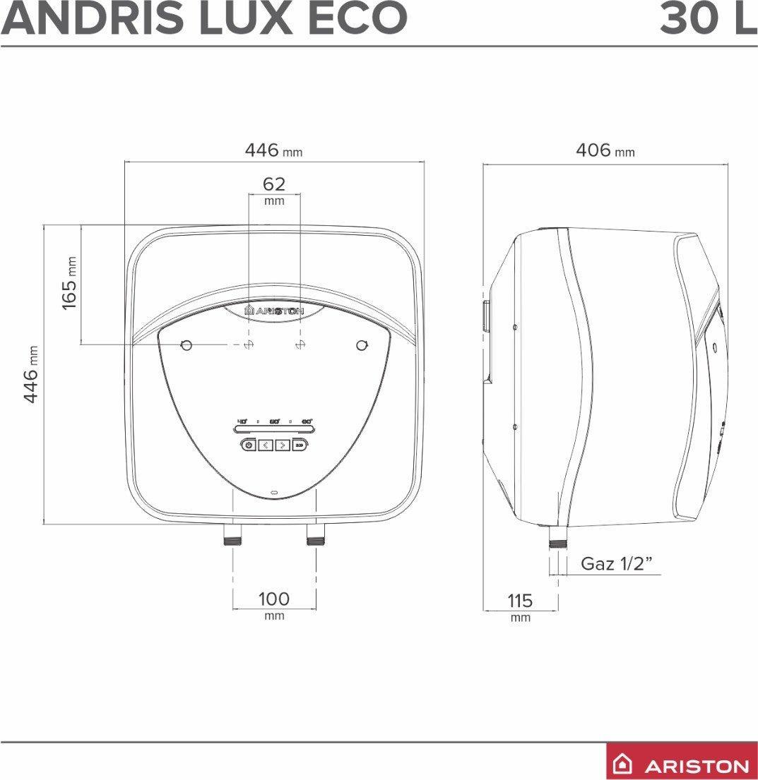 Scaldacqua elettrico 30 litri Andris Lux ECO EU 30/5 Ariston 3100353