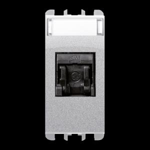 Presa dati rj45 cat 5e 1 modulo alluminio  10445eal