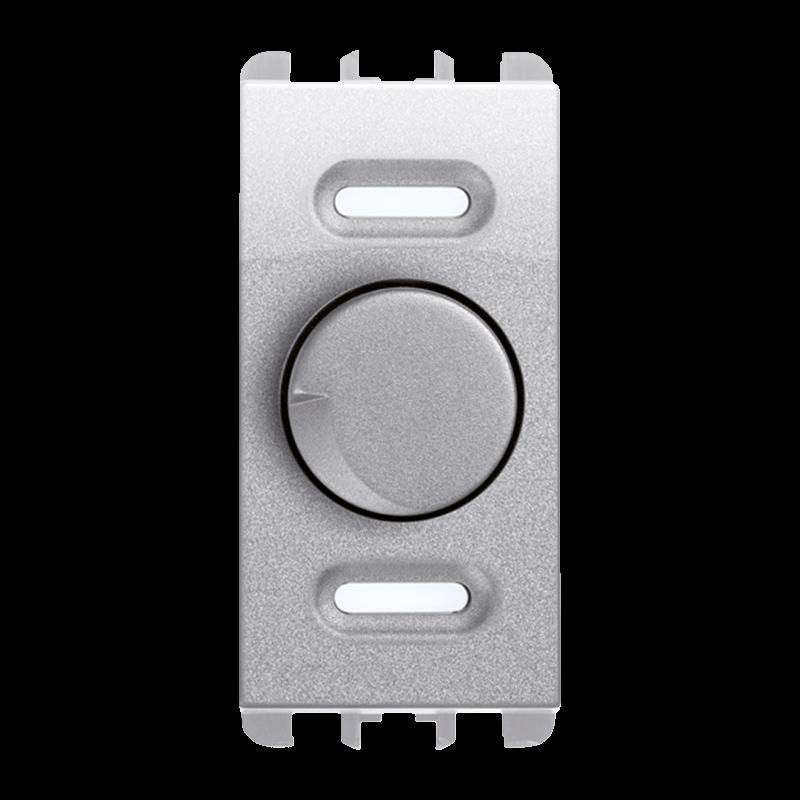 Dimmer rotativo e deviatore push-push 1 modulo Alluminio Urmet 10533AL