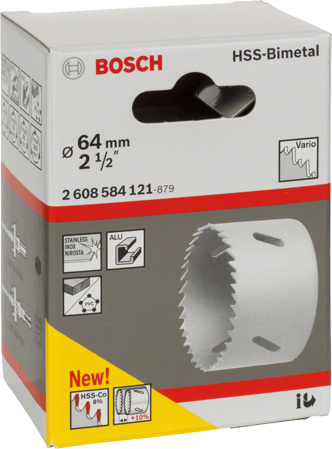 Sega a tazza bimetallica HSS 64x44 mm Bosch 2608584121