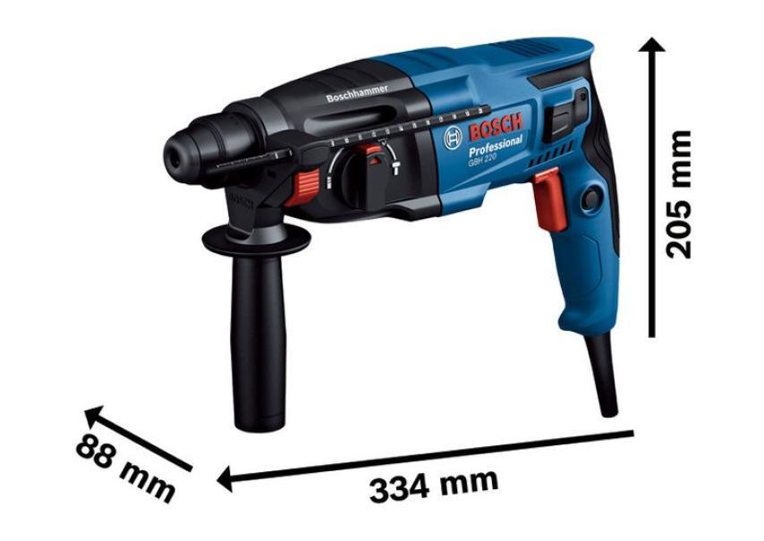 Trapano martello perforatore 720watt foro 21mm mandrino SDS-Plus Bosch Professional 06112A6000