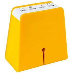 Caricatore usb 4 porte giallo 5,1a max  ofcarbattusb