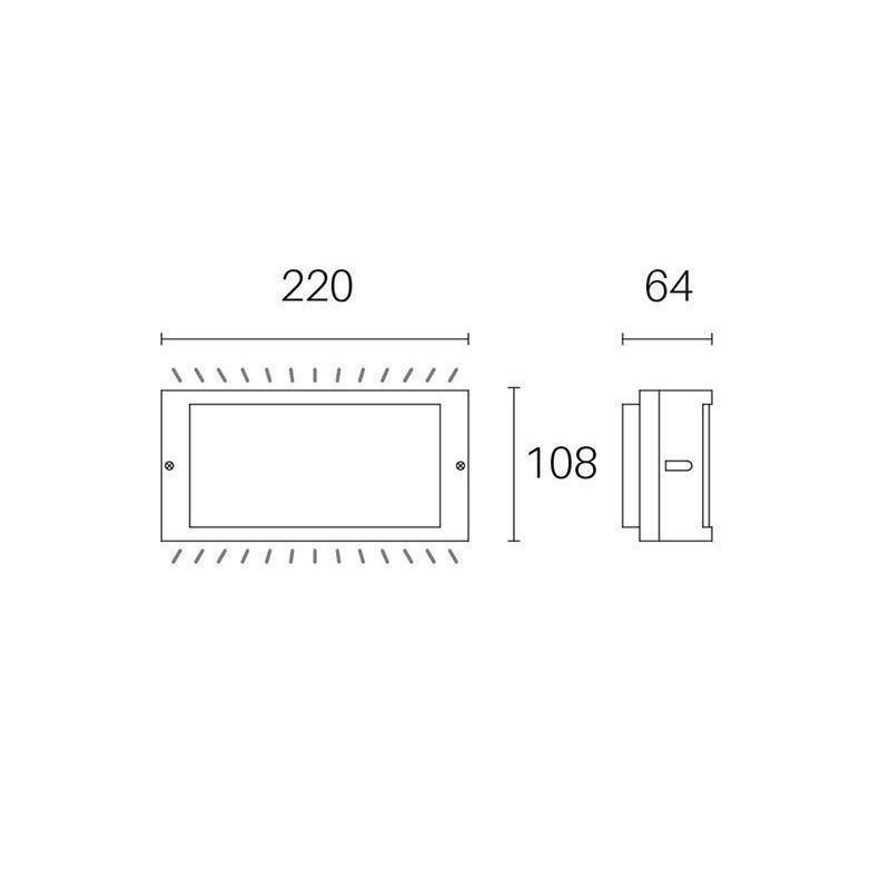 Lampada LED applique da esterno 10W 4000K Screen Sovil 99500/16