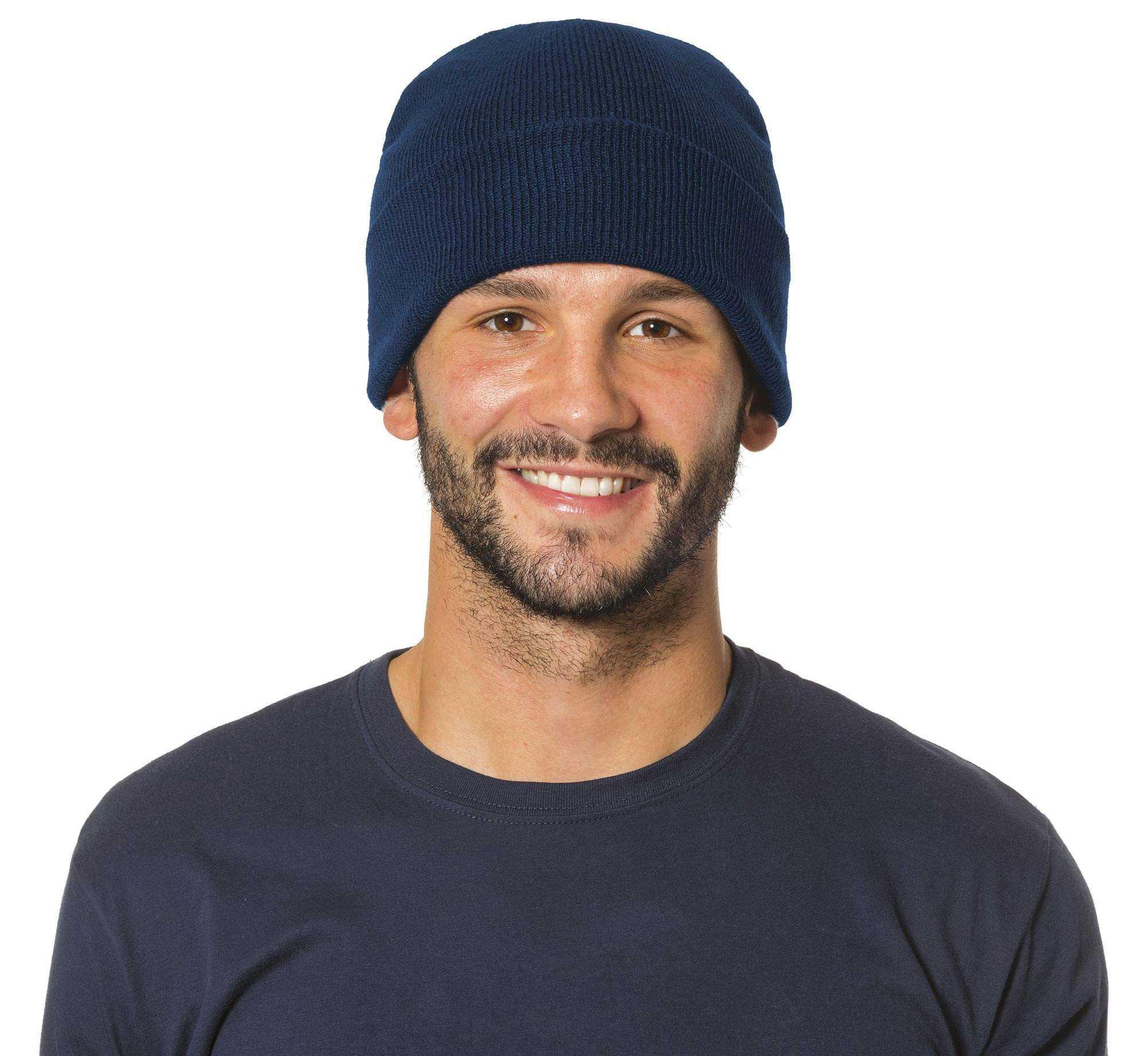 Cappello a papalina 100% acrilico colore Blu Navy Logica KAP2/NY