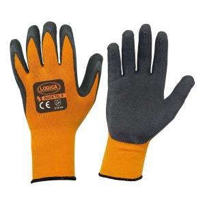 Guanti schiuma lattice supergrip arancio/nero taglia 10  duck-10