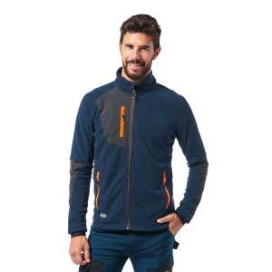 Felpa in micropile zip lunga blu oceano taglia l  madeira8 -l