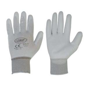 Guanti poliestere bianco p/maglia taglia 9  flexy/b3 09