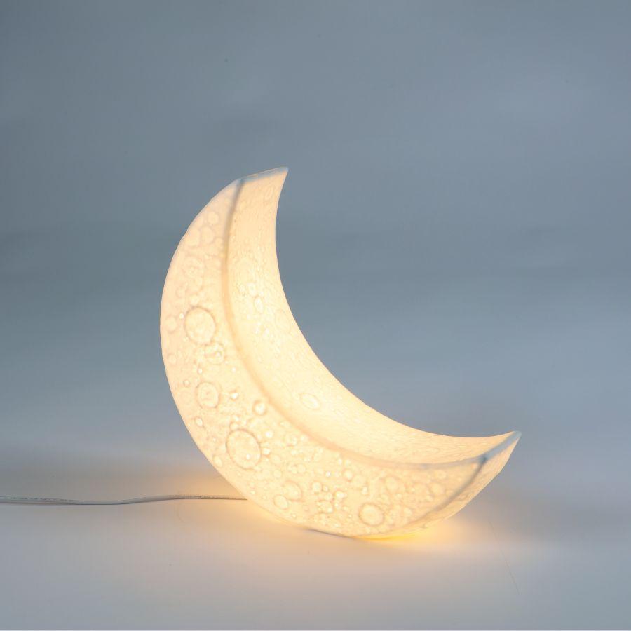 Lampada in porcellana My Tiny Moon Lamp Seletti 14801