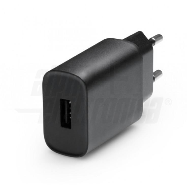 Caricatore USB 10,5W 1 porta 5V 2,1A Nero Alpha Elettronica KD503/1