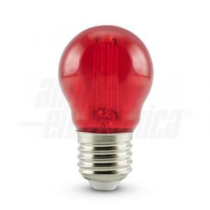 Lampada a filamento led mini bulbo 230vac e27  4,5w rossa  lf350r