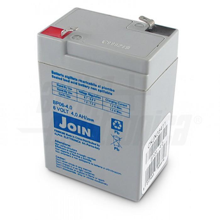 Batteria al piombo 6V 4,0Ah AGM con faston Alpha Elettronica BP06-4.0