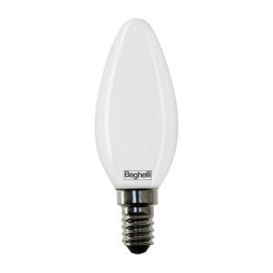 Lampada led tuttovetro opale oliva 4w e14 3000k  56529