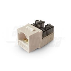 Presa keystone colore bianco 8p8c rj45 non schermata cat.6 utp connessione 110 idc  96-116/1