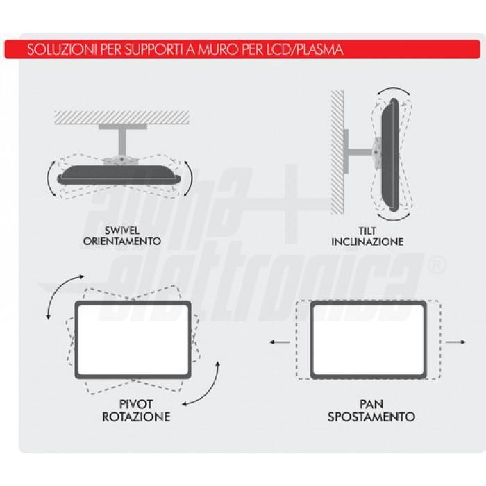 Supporto per casse acustiche orientabile Alpha Elettronica SU606