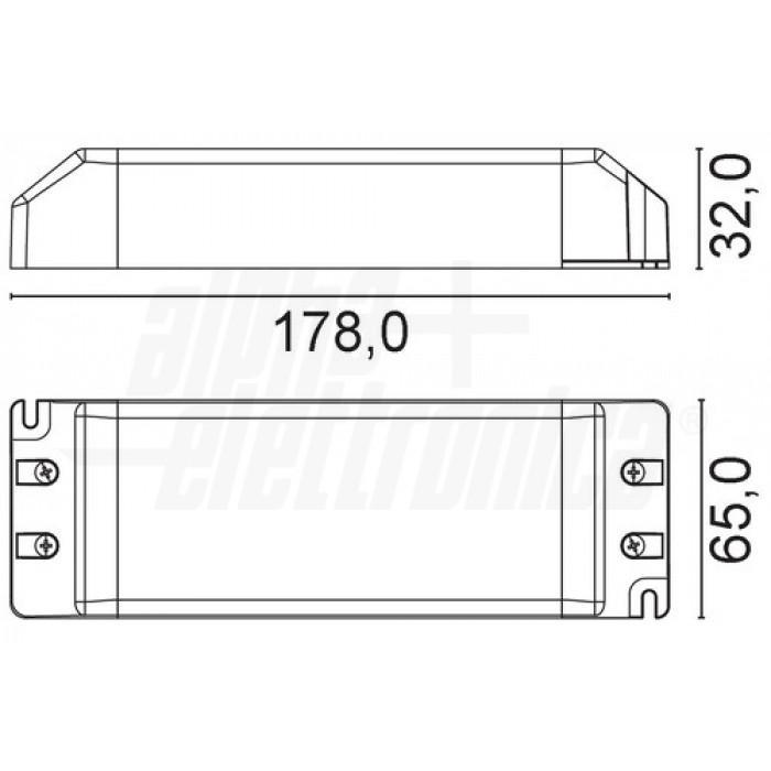 Alimentatore per LED a tensione costante 100W 24Vdc Alpha Elettronica KL234-44