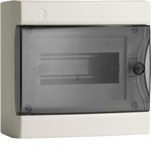 Centralino 8 moduli portella fume pablo ip40 design bianco ip40 dsg 08 w  b04083