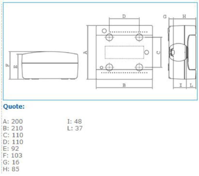 Centralino 8 moduli portella fume Pablo IP40 Design BIANCO IP40 DSG 08 W Bocchiotti B04083