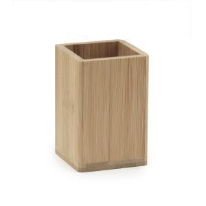 Portaspazzolini bagno da appoggio bambu naturale bonnie  bn98