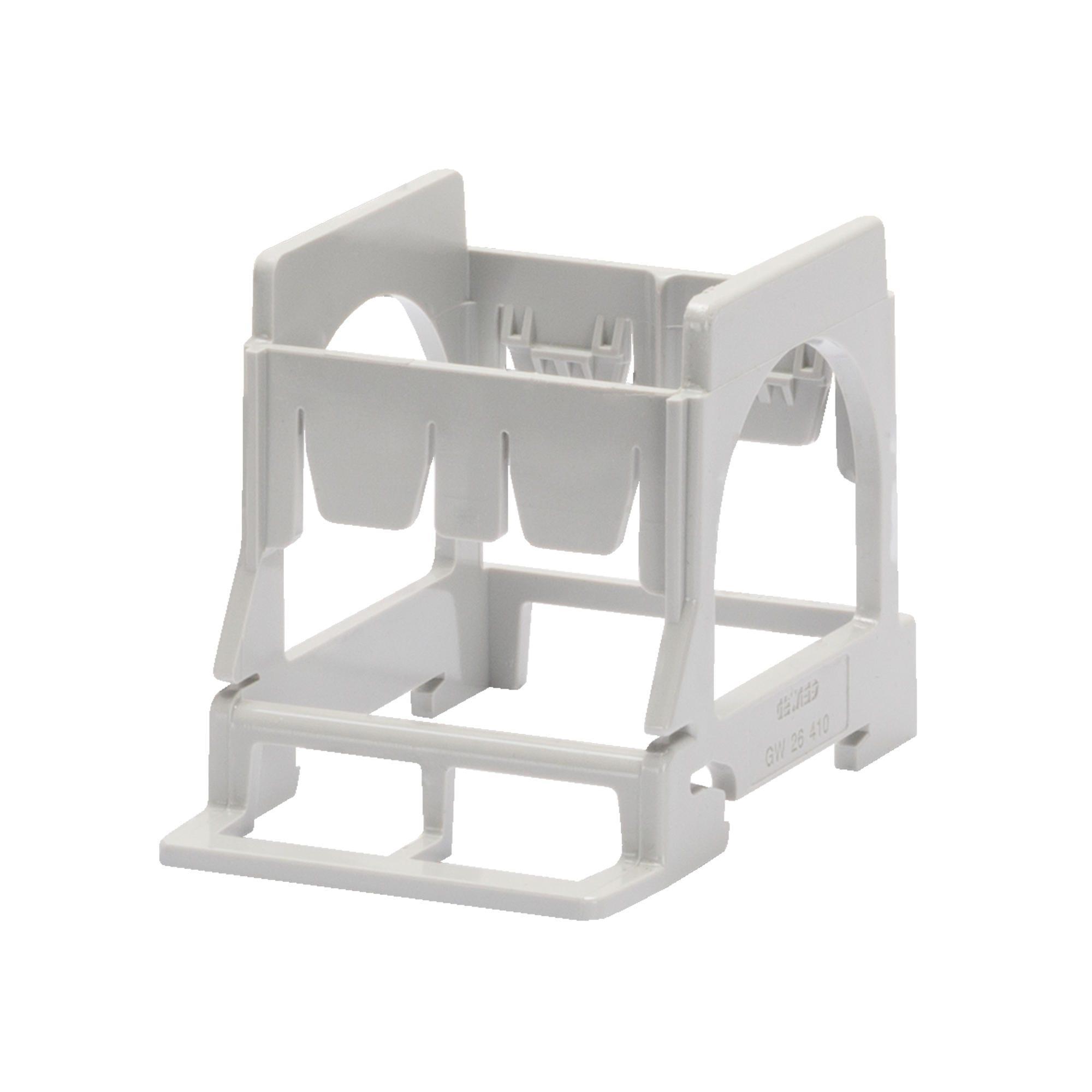 Supporto per montaggio componenti serie System Guida DIN 2 posti 3 moduli DIN Gewiss GW26410