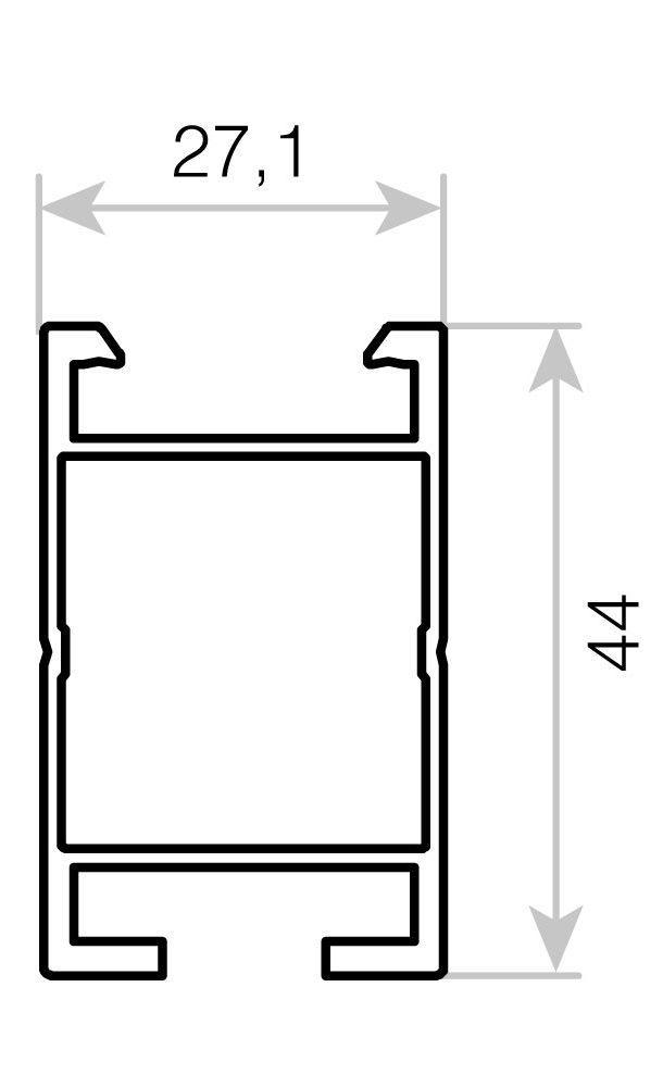 Profilo trave per impianti fotovoltaici Solar Light 2600mm Contact Italia PRT2334-260