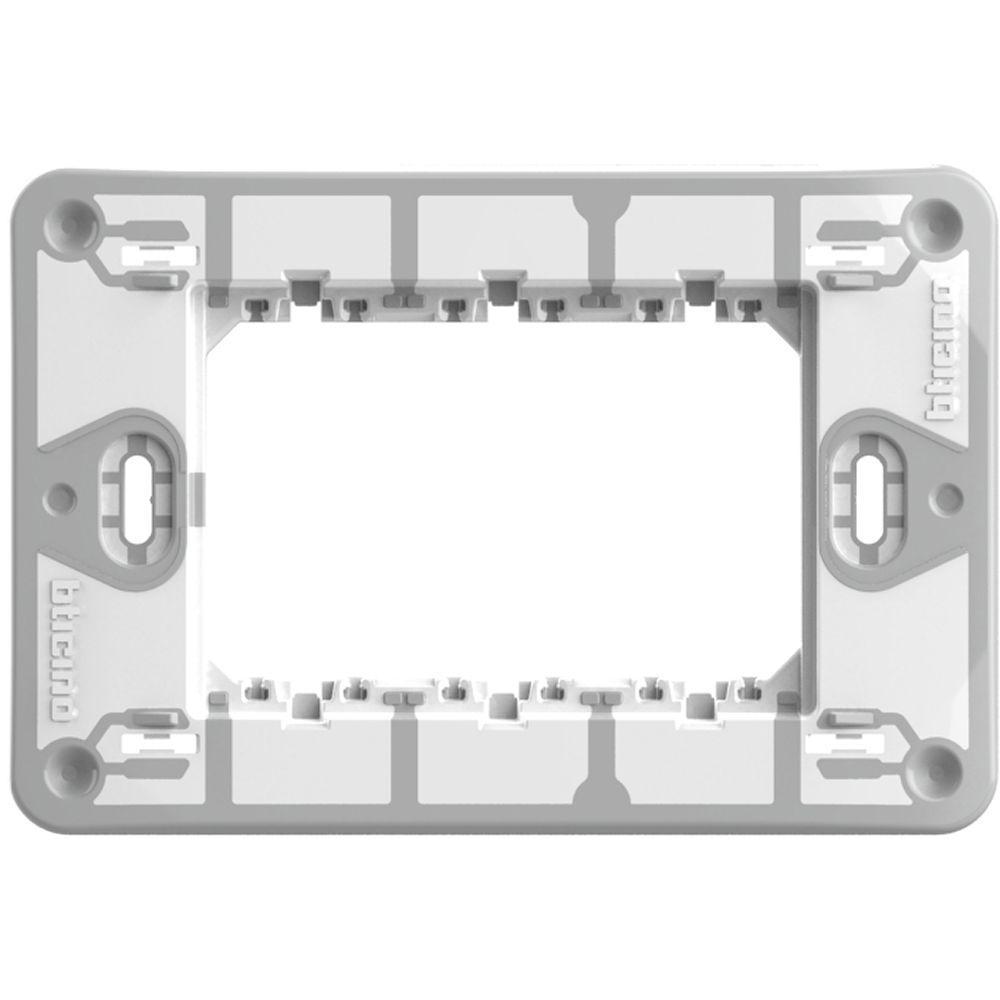 Supporto 3 moduli MatixGO fissaggio con viti BTicino J4703