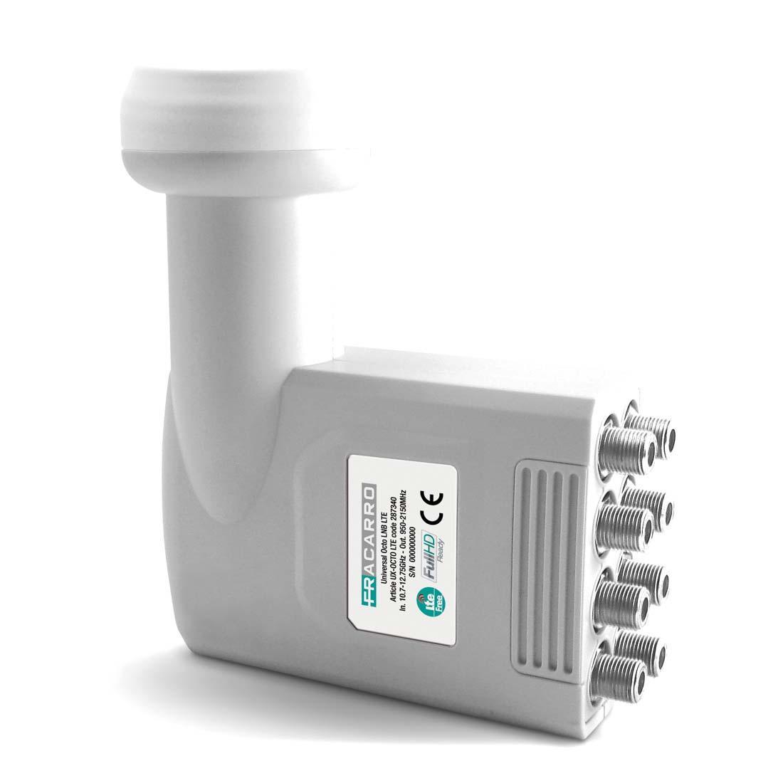 LNB Octo con 8 uscite universali e filtro LTE UX-OCTO LTE Fracarro 287340