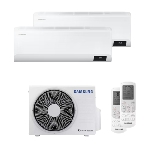 Condizionatore  cebu 9000+9000 btu dual split wi-fi a++ aj040txj2kg/eu + ar50f09c1ahneu + ar50f09c1ahneu