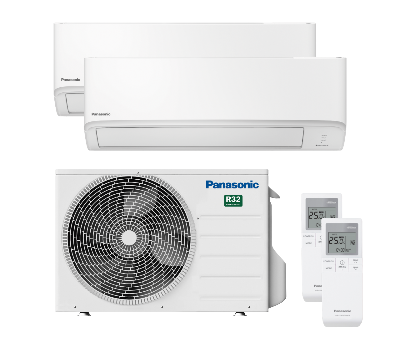 Kit condizionatore 9000 + 9000 BTU dual split serie TZ Panasonic CU-2Z41TBE + (2) CS-TZ25ZKEW