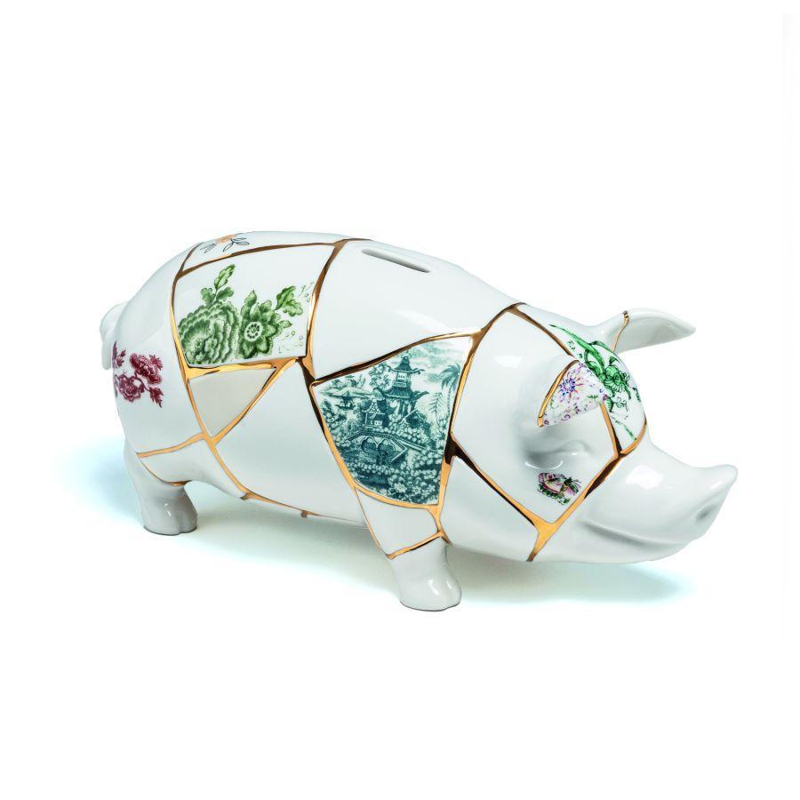 Salvadanaio in porcellana Kintsugi Piggy Bank Seletti 09942