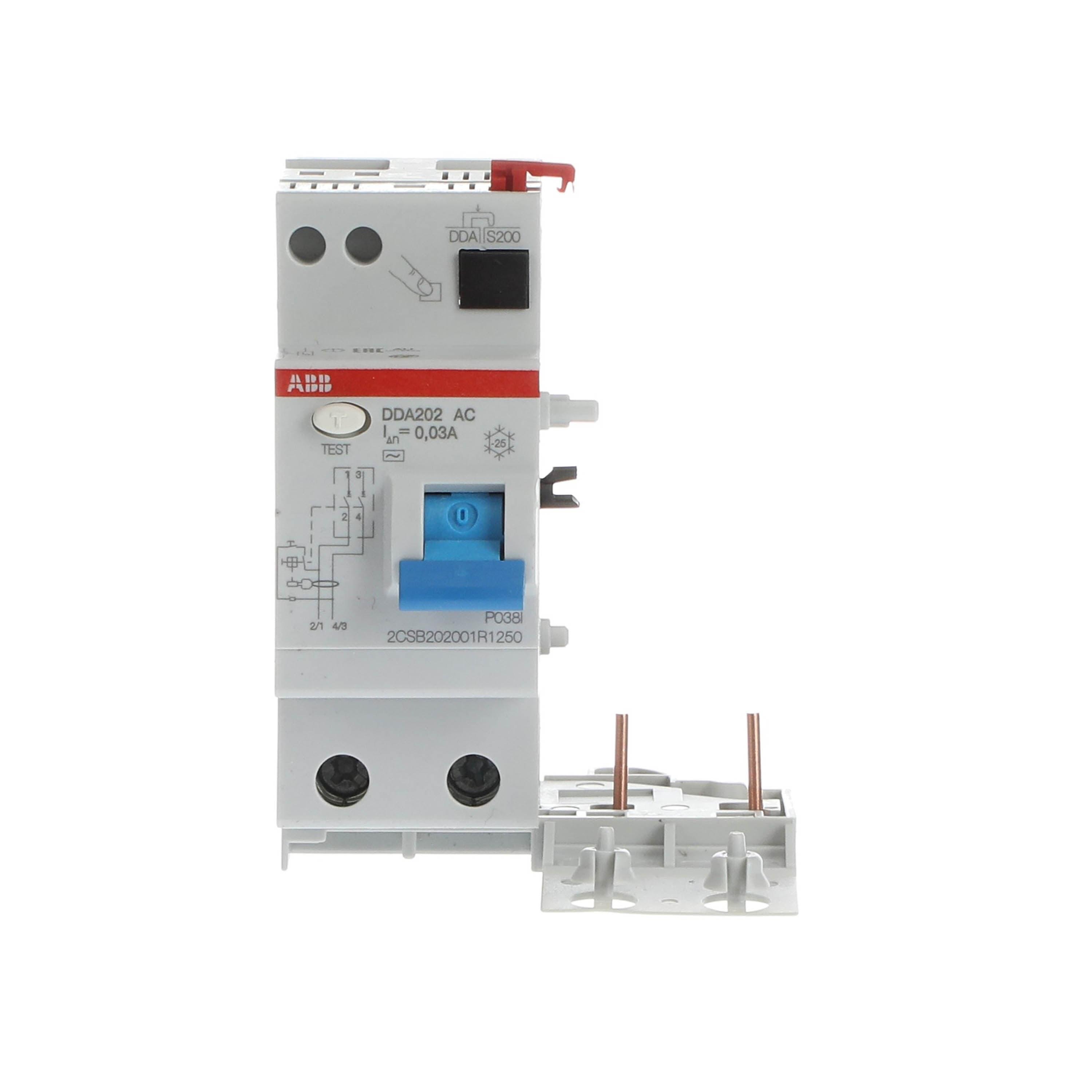 Blocco differenziale DDA202 AC 25A 30MA 2P Abb B427911