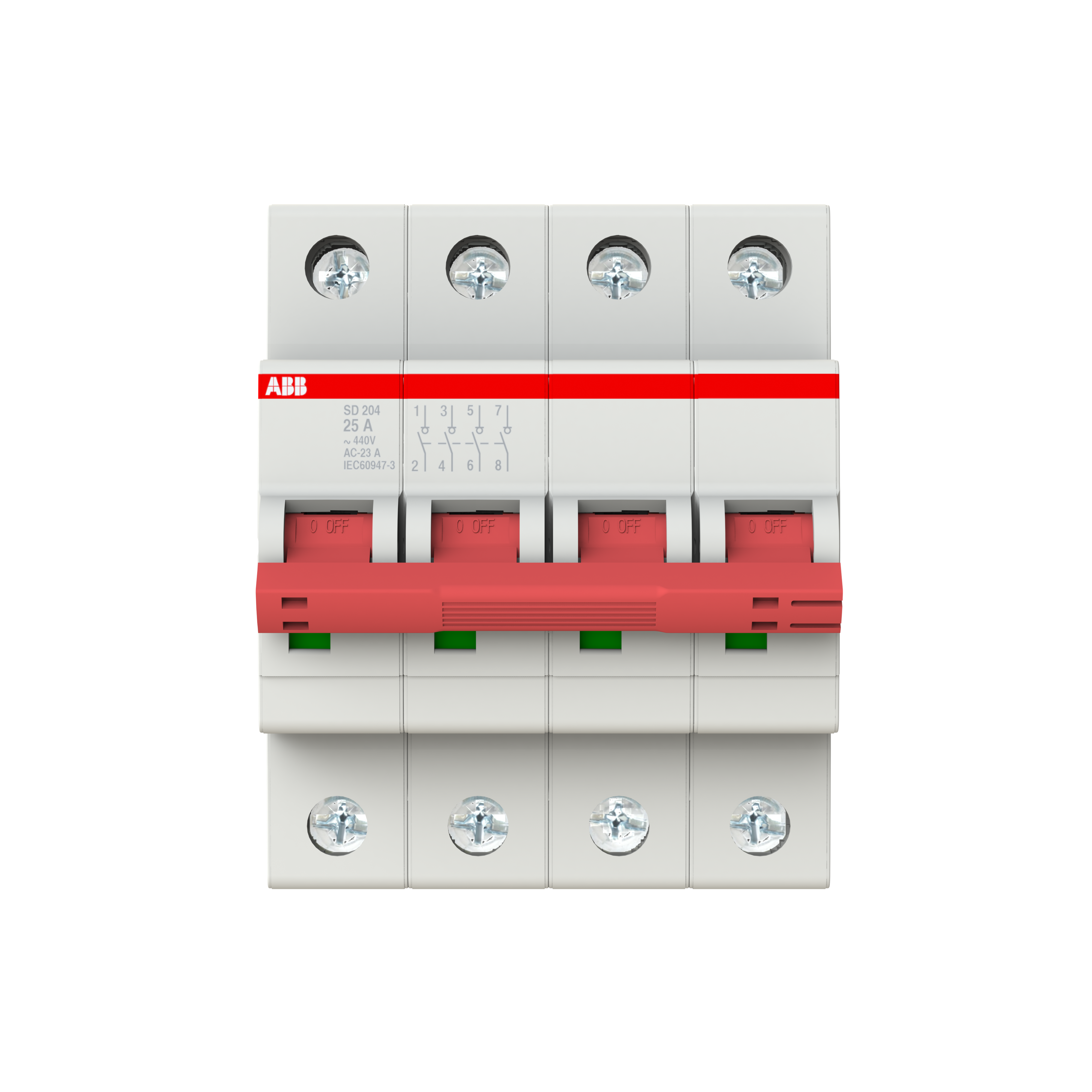 Interruttore sezionatore SD204 25 4P 25A Abb M990425