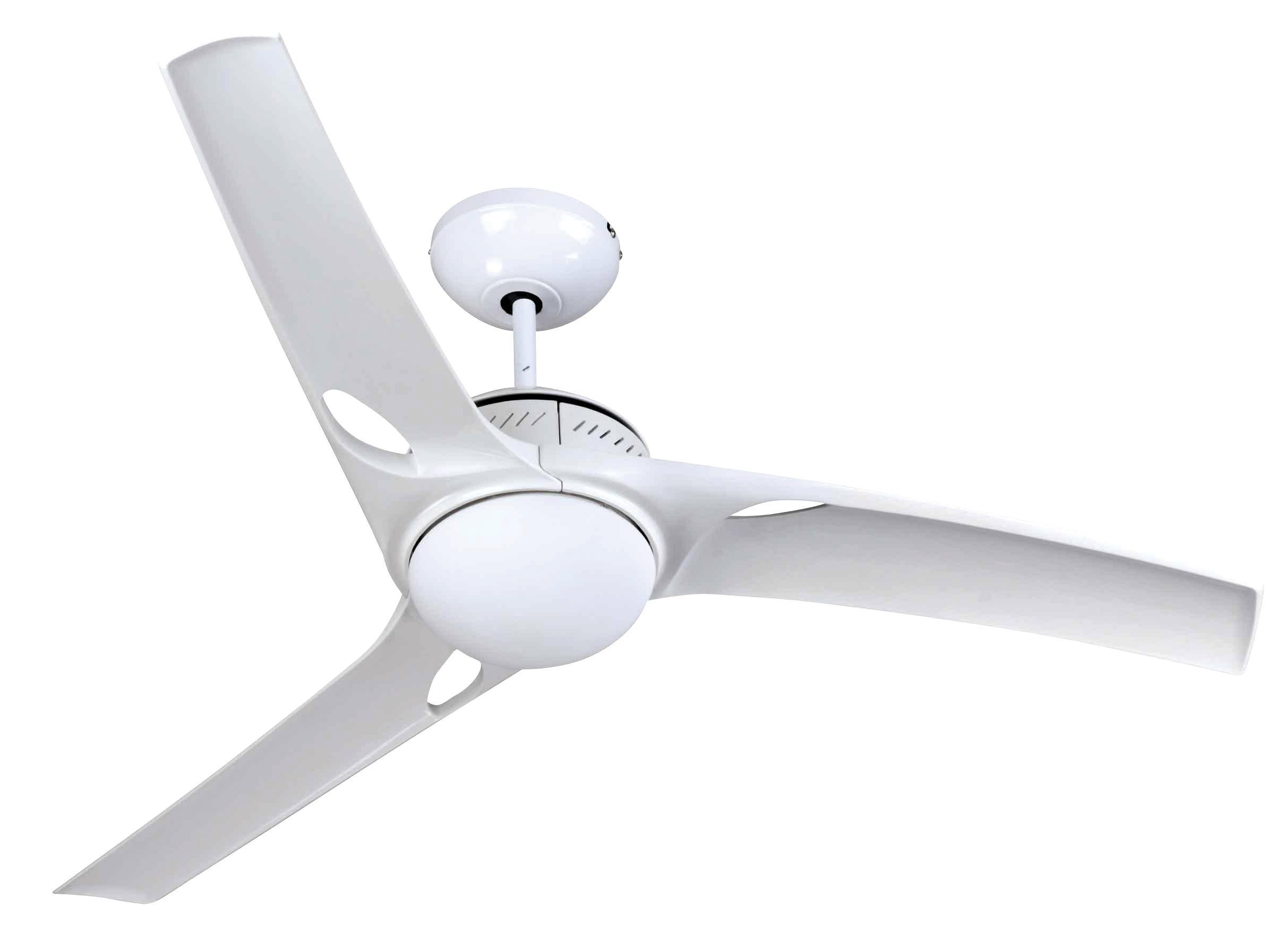 Ventilatore da soffitto bianco 140cm con luce e telecomando Vinco 70925