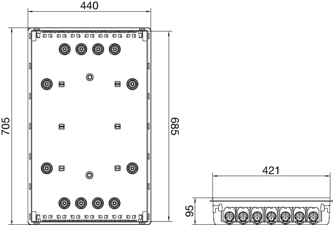 Scatola per muratura per centralino da incasso Pablo STYLE STY SIC 72 MUR Bocchiotti B04919