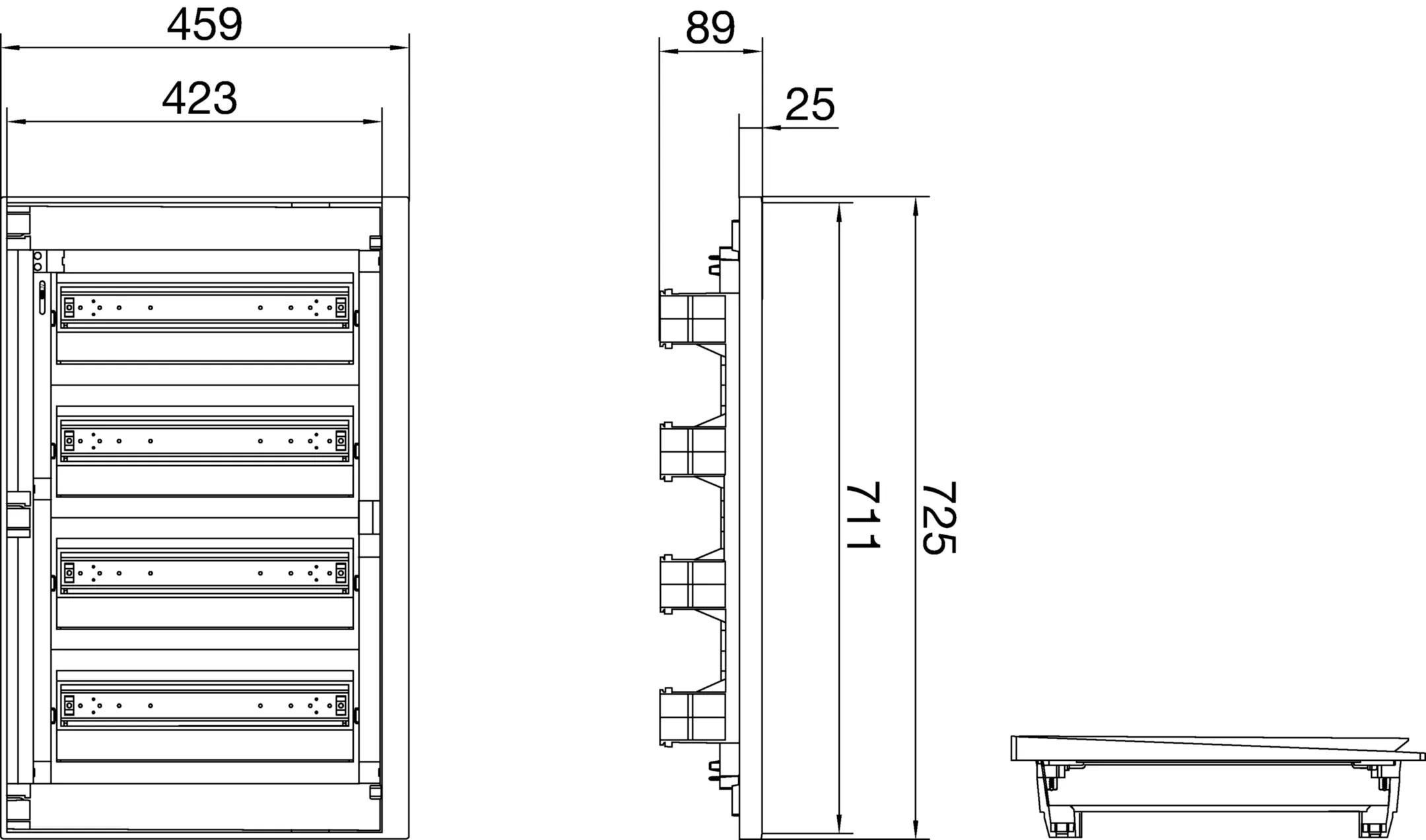 Frontale centralino da incasso Pablo STYLE con porta fumu00e8 STY INC 72W0 PF Bocchiotti B04959ufeff