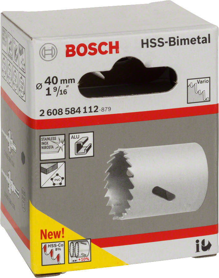 Sega a tazza bimetallica diametro 40mm Bosch 2608584112