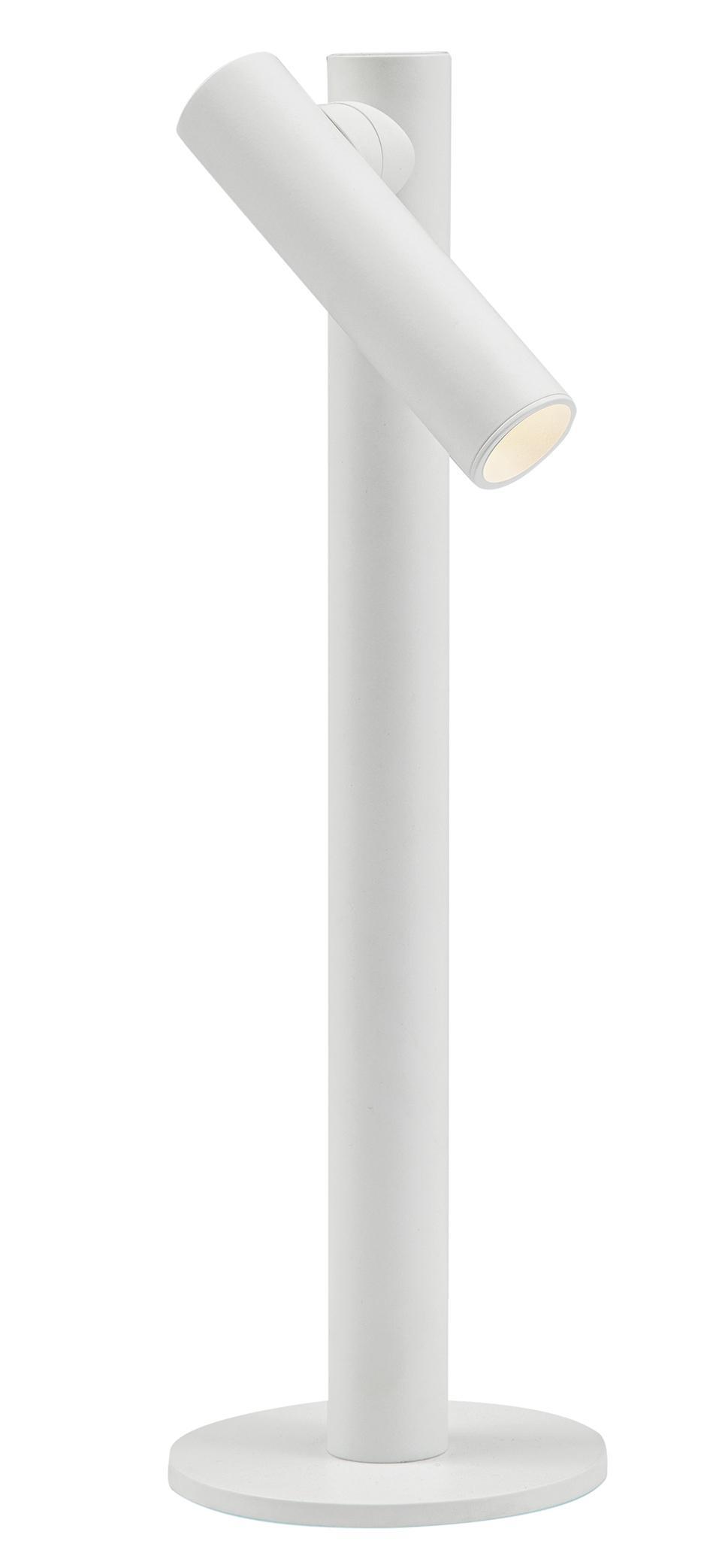 Lampada da tavolo LED senza fili luce calda 2700K colore bianco Rossini VOI001B