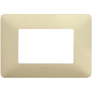 Placca 3 moduli colore corda tecnopolimero matix  am4803bcd