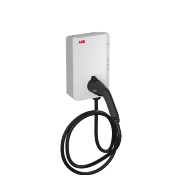 Stazione di ricarica per auto elettriche monofase 7,4kW con cavo 5mt e spina T2 RFID Abb 6AGC082155