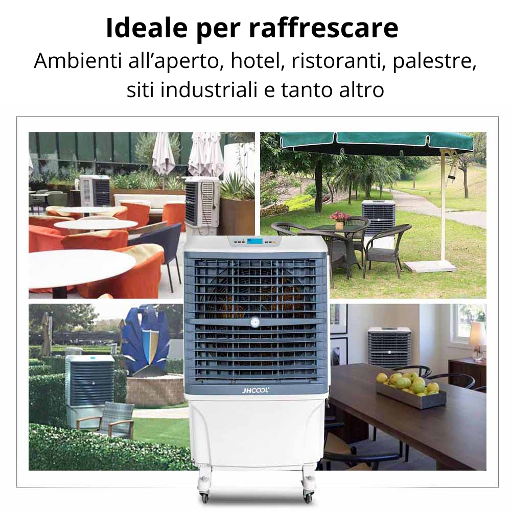 Raffrescatore evaporativo industriale con igrostato JHCool JH801