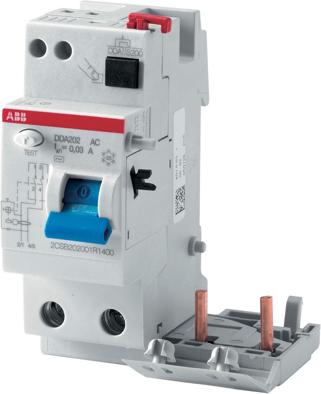 Blocco differenziale 2P DDA202 AC 40A 30MA Abb B427912